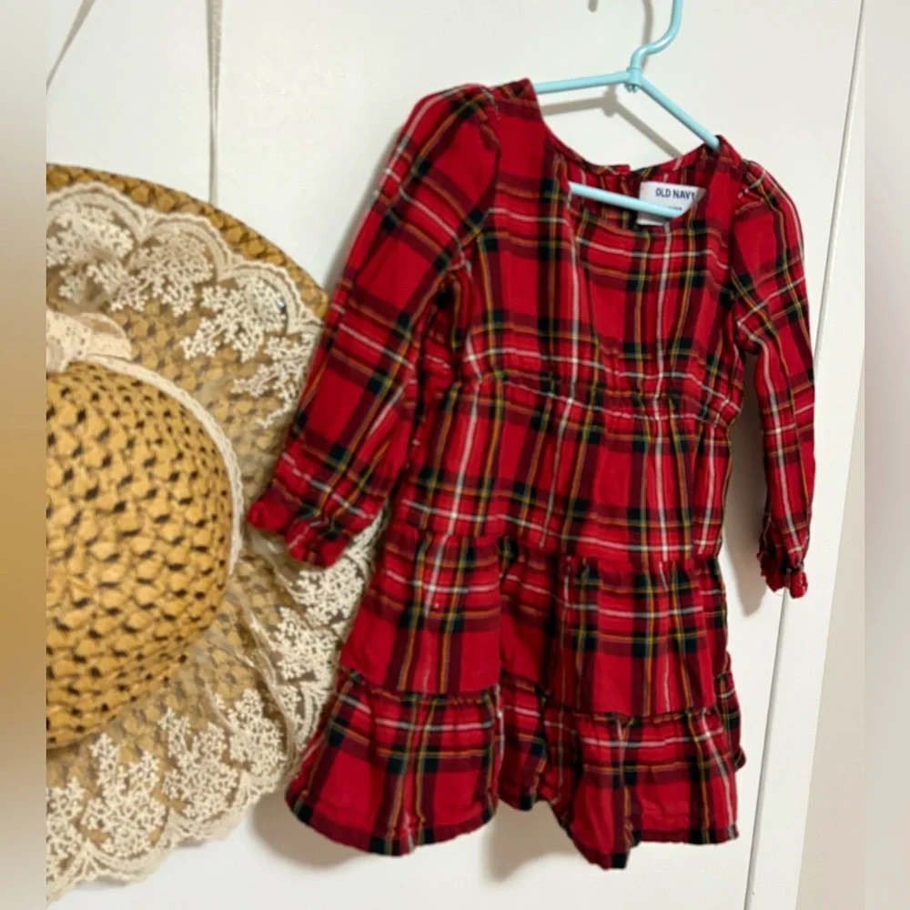 Old Navy Red Plaid Shirt - Picture 2 of 4